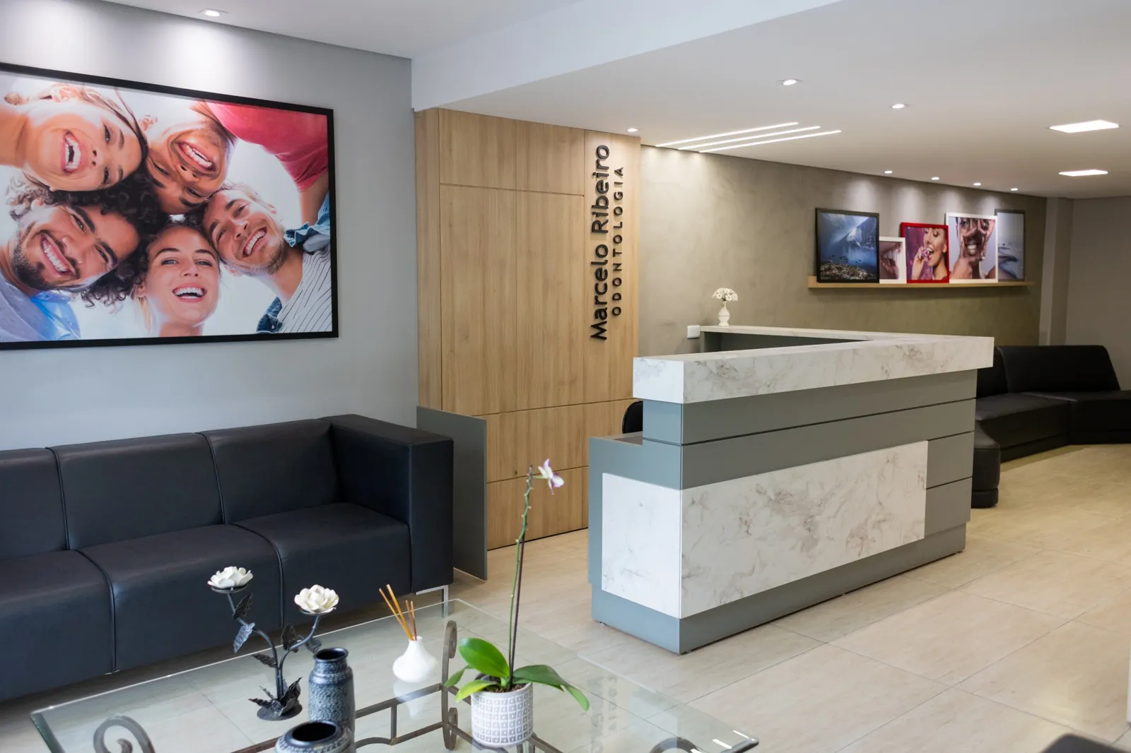 Recepção da clínica Marcelo Ribeiro Odontologia
